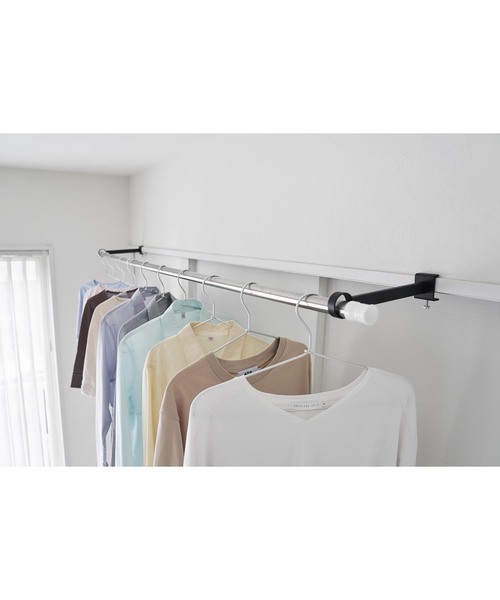 tower（タワー）の「《WEB限定》【tower/タワー】鴨居室内物干しポールホルダー　奥行ワイド（ランドリーグッズ・レディース・ホワイト/ブラック・FREE）」の7枚目の写真