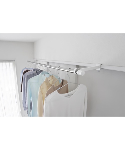 tower（タワー）の「《WEB限定》【tower/タワー】鴨居室内物干しポールホルダー　奥行ワイド（ランドリーグッズ・レディース・ホワイト/ブラック・FREE）」の12枚目の写真