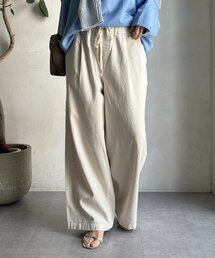 DouDou | 【新色追加】デニムワイドイージーパンツ(デニムパンツ)