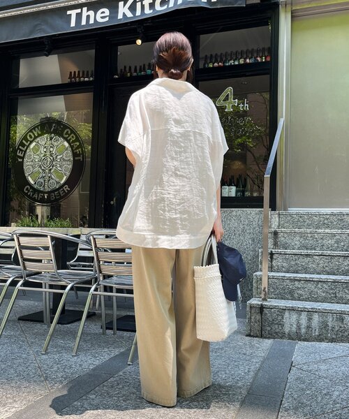 新色追加】デニムワイドイージーパンツ（デニムパンツ）｜DouDou