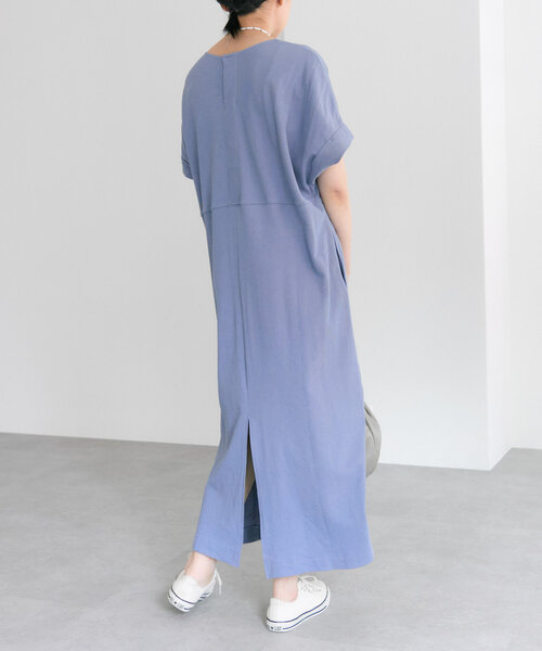ear PAPILLONNER（イアパピヨネ）の「カットマキシワンピース【SUM1 STYLE(スミスタイル)】（ワンピース・レディース・ブラック/ブルー/サンドベージュ・FREE）」の12枚目の写真