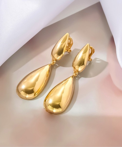 yu-ka(ユーカ)の「YU-KA:レトロドロップイヤリング retro drop earring(イヤリング・レディース・ゴールド/シルバー・FREE)」の5枚目の写真