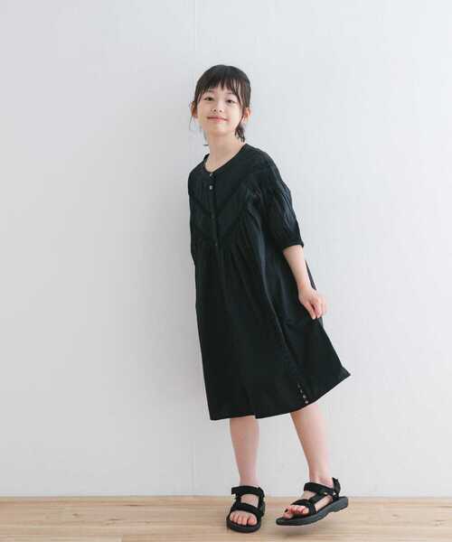 URBAN RESEARCH DOORS（アーバンリサーチドアーズ）の「ハシゴレースワンピース(KIDS)（ワンピース・キッズ・ブルー/ホワイト系その他/ブラック・120/105/135）」の8枚目の写真