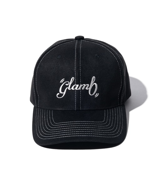 glamb(グラム)の「Suede Logo Cap / スエードロゴキャップ(キャップ・メンズ・ブラック/グリーン/レッド・FREE)」の4枚目の写真