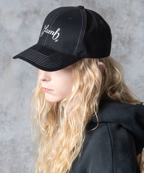 glamb(グラム)の「Suede Logo Cap / スエードロゴキャップ(キャップ・メンズ・ブラック/グリーン/レッド・FREE)」の11枚目の写真