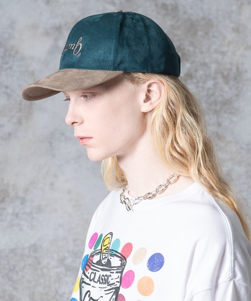 glamb(グラム)の「Suede Logo Cap / スエードロゴキャップ(キャップ・メンズ・ブラック/グリーン/レッド・FREE)」の14枚目の写真
