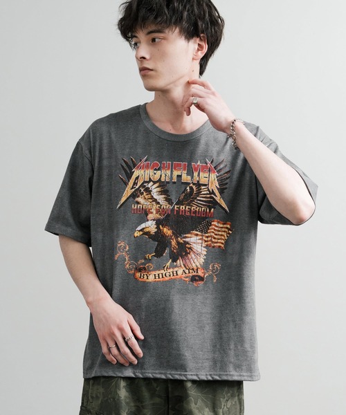 Rocky Monroe(ロッキーモンロー)の「ピグメントライクグラフィックプリント半袖クルーネックTシャツ(Tシャツ/カットソー・メンズ・F/E/A/D/C/B・M/LL/L)」の8枚目の写真
