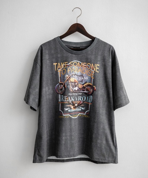 Rocky Monroe(ロッキーモンロー)の「ピグメントライクグラフィックプリント半袖クルーネックTシャツ(Tシャツ/カットソー・メンズ・F/E/A/D/C/B・M/LL/L)」の22枚目の写真
