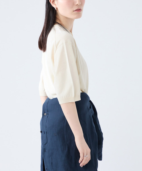ニット セーター ITALIAN Cotton Basic プルオーバー レディース セール】ITALIAN Cotton Basic プルオーバー（ニット/セーター