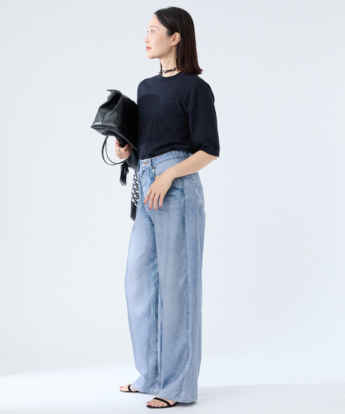 ニット セーター ITALIAN Cotton Basic プルオーバー レディース セール】ITALIAN Cotton Basic プルオーバー（ニット/セーター