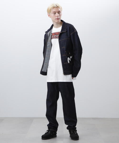 MANASTASH（マナスタッシュ）の「MANASTASH/マナスタッシュ  MS DENIM TAPARED PANTS/デニムテーパードパンツ（デニムパンツ・メンズ・ブラック/その他4/ブラック系その他/その他35・30/32/36/34）」の21枚目の写真