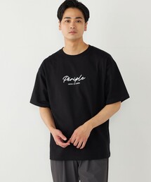 SHIPS Colors:バック メッシュ ロゴ Tシャツ