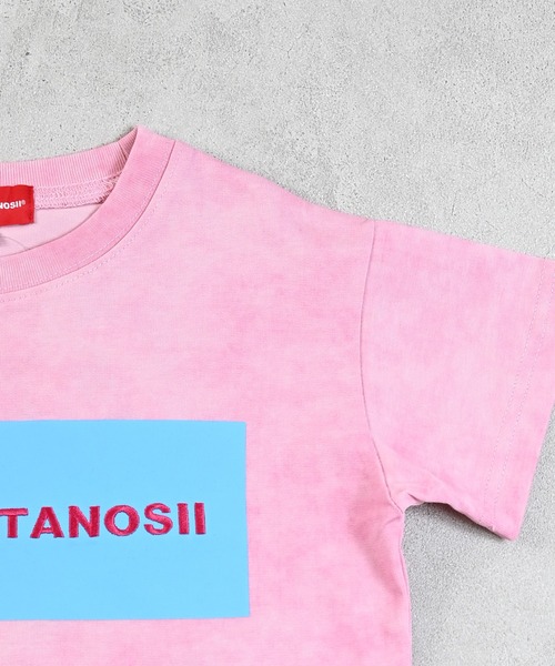 BOKU HA TANOSII(ボク ハ タノシイ)の「【BOKU HA TANOSII】別注ピグメントKids Tee(Tシャツ/カットソー・キッズ・ブラック/ホワイト/ピンク・100/130/120/110/90/150/140)」の4枚目の写真