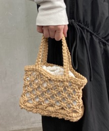 透かし編みメッシュ編み ハンドバッグ