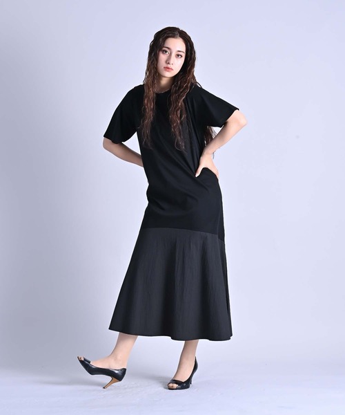 THE ROW ジャージー ミディ丈ワンピース【関税なし】 MOUSSY | FRONT ZIP MINI ドレス (ワンピース(ミニ・ミディアム