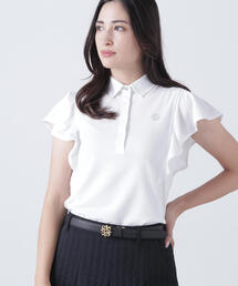 美品◎DESCESTE◎ホワイトフリル半袖ポロシャツ ポロシャツ（フリル）ファッション通販 - ZOZOTOWN