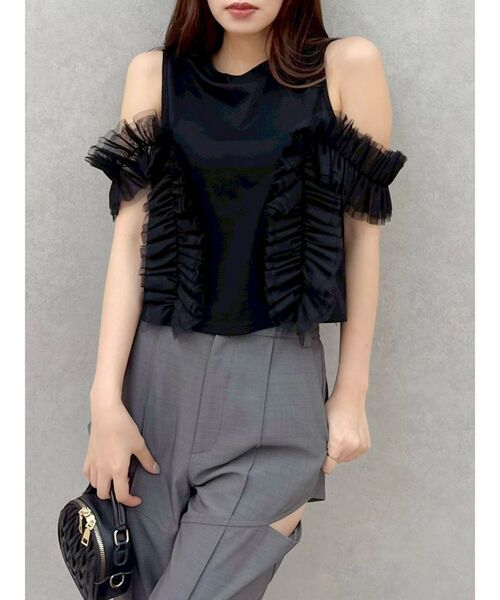 dazzlin(ダズリン)の「サイドオープンスラックス(その他パンツ・レディース・グレー/ブラウン・SMALL/MEDIUM)」の3枚目の写真