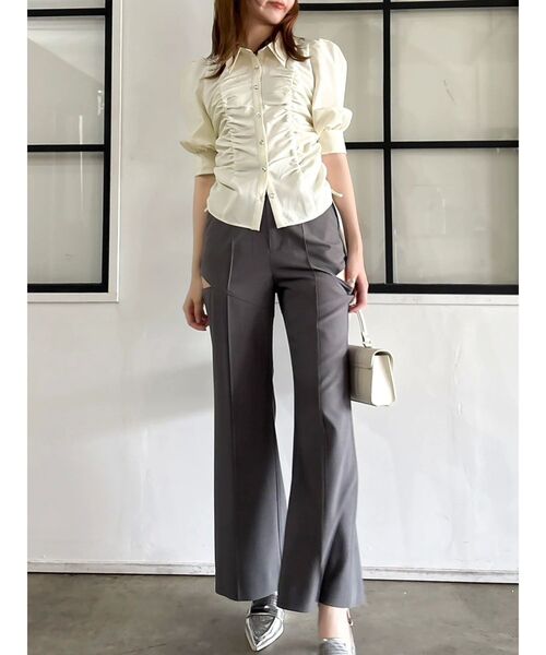 dazzlin(ダズリン)の「サイドオープンスラックス(その他パンツ・レディース・グレー/ブラウン・SMALL/MEDIUM)」の5枚目の写真