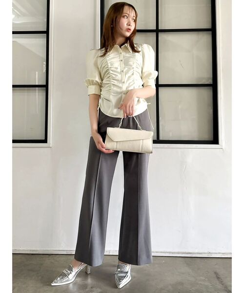 dazzlin(ダズリン)の「サイドオープンスラックス(その他パンツ・レディース・グレー/ブラウン・SMALL/MEDIUM)」の6枚目の写真