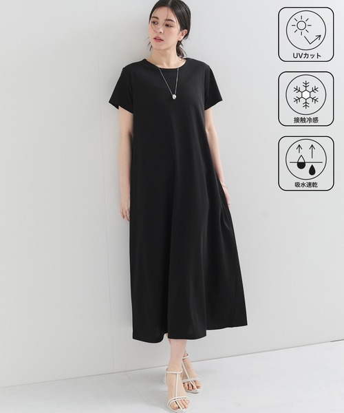 専用　完売商品　【吸水速乾／洗える／ベーシックワンピース　15(3L) セール】【UVケア/接触冷感/吸水速乾】AIR FROST カット