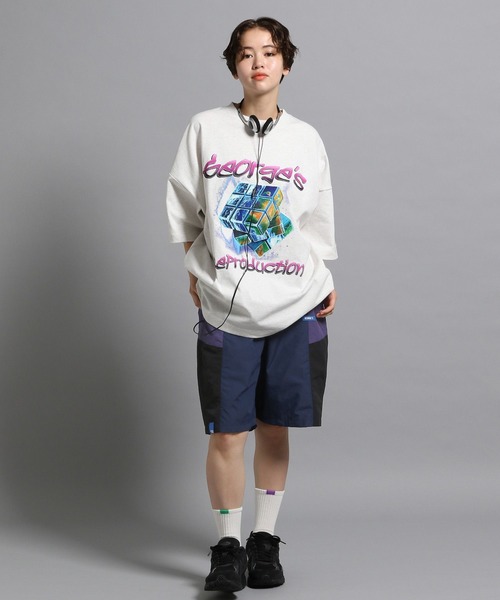 GEORGE'S（ジョージズ）の「アートグラフィックTシャツ（Tシャツ/カットソー・メンズ・杢グレー/ブラック/オフホワイト・MEDIUM/LARGE）」の10枚目の写真