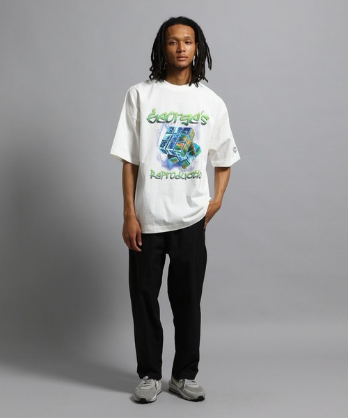 GEORGE'S（ジョージズ）の「アートグラフィックTシャツ（Tシャツ/カットソー・メンズ・杢グレー/ブラック/オフホワイト・MEDIUM/LARGE）」の6枚目の写真