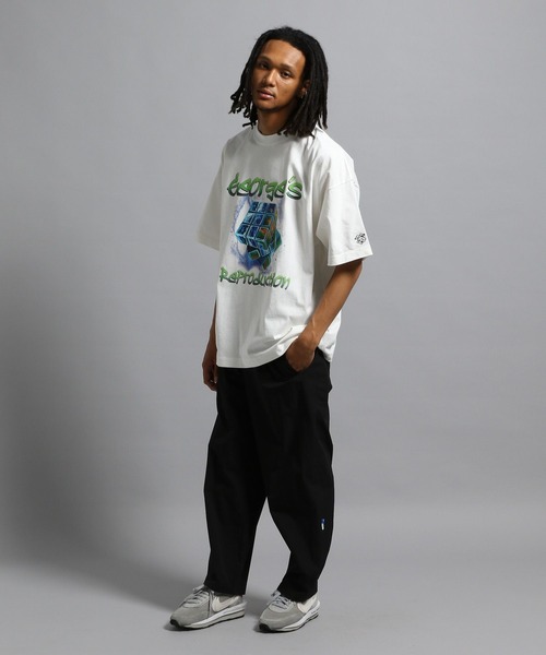 GEORGE'S（ジョージズ）の「アートグラフィックTシャツ（Tシャツ/カットソー・メンズ・杢グレー/ブラック/オフホワイト・MEDIUM/LARGE）」の5枚目の写真