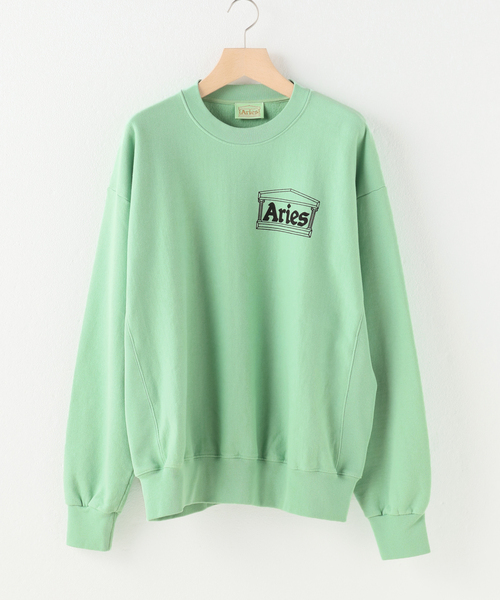 ARIES（アリーズ）の「【ARIES / アリーズ】PREMIUM TEMPLE SWEATSHIRT（スウェット・メンズ・ベージュ/グリーン系その他・MEDIUM/LARGE）」の2枚目の写真