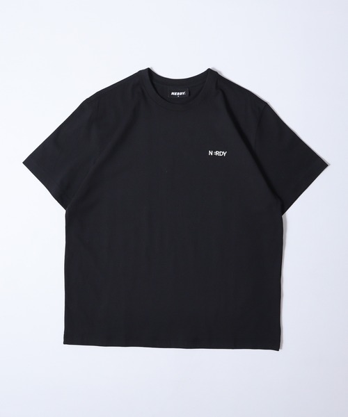 NERDY（ノルディ）の「ブレンクスモールロゴ Tシャツ（Tシャツ/カットソー・メンズ・ブラック/グリーン系1/ネイビー/グリーン/ホワイト/オレンジ/ブルー・M/S/L）」の12枚目の写真