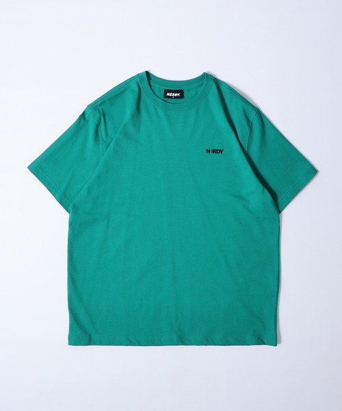 NERDY（ノルディ）の「ブレンクスモールロゴ Tシャツ（Tシャツ/カットソー・メンズ・ブラック/グリーン系1/ネイビー/グリーン/ホワイト/オレンジ/ブルー・M/S/L）」の14枚目の写真