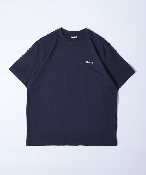 NERDY（ノルディ）の「ブレンクスモールロゴ Tシャツ（Tシャツ/カットソー・メンズ・ブラック/グリーン系1/ネイビー/グリーン/ホワイト/オレンジ/ブルー・M/S/L）」の16枚目の写真