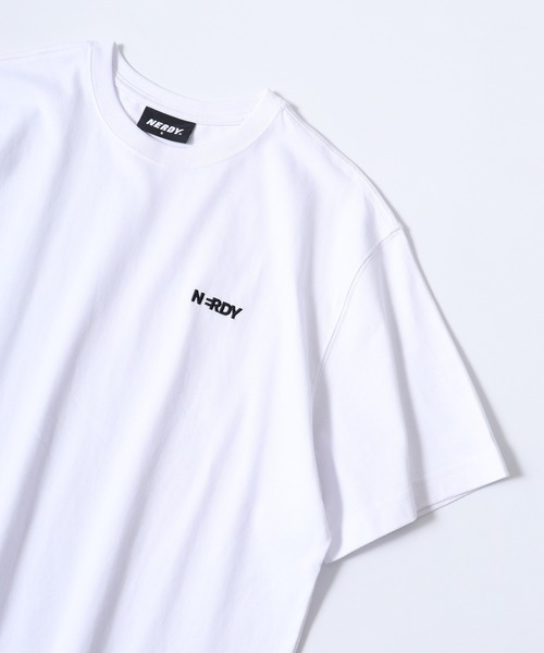 NERDY（ノルディ）の「ブレンクスモールロゴ Tシャツ（Tシャツ/カットソー・メンズ・ブラック/グリーン系1/ネイビー/グリーン/ホワイト/オレンジ/ブルー・M/S/L）」の8枚目の写真