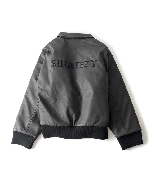 Subciety（サブサエティ）の「Faux leather varsity jkt（その他アウター・メンズ・ブラウン/ブラック・X-LARGE/LARGE/MEDIUM/SMALL）」の19枚目の写真