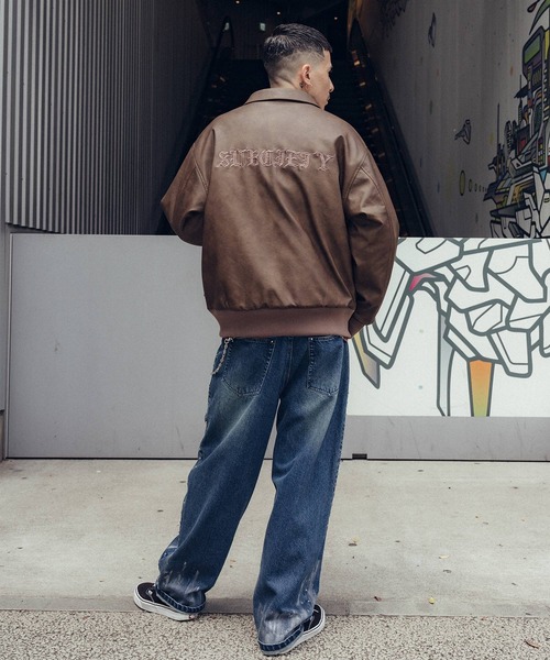 Subciety（サブサエティ）の「Faux leather varsity jkt（その他アウター・メンズ・ブラウン/ブラック・X-LARGE/LARGE/MEDIUM/SMALL）」の21枚目の写真