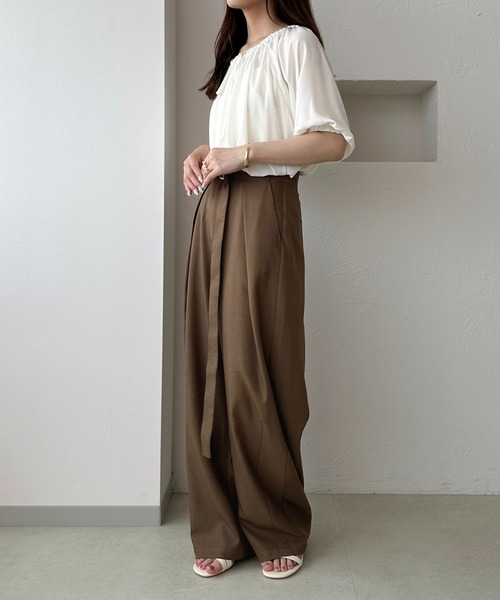 apres jour clair(アプレジュールクレア)の「【apres jour clair】2wayバルーン袖ブラウス(シャツ/ブラウス・レディース・グレー/ピンクベージュ/アイボリー・フリー/X-LARGE)」の14枚目の写真