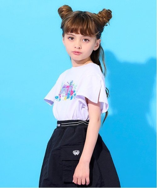【アナスイミニ】140 ❤︎新品未使用❤︎ Tシャツ＆ジャンスカ 紫 定価1.8万 アナスイミニ】140 ❤︎新品未使用❤︎ Tシャツ＆ジャンスカ 紫