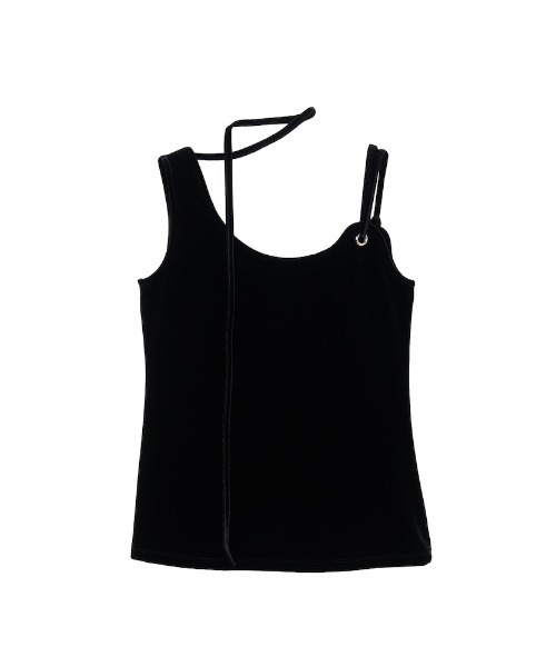 【超美品】sahara/Strap Design Velour Tank Top Strap Design Velour Tank Top｜ベロアタンクトップ – MARTE