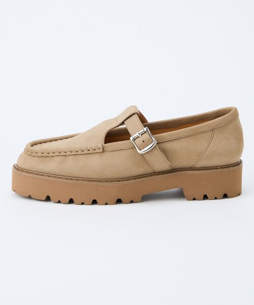 Whim Gazette（ウィムガゼット）の「【Hoaw.】Tストラップローファー（ローファー・レディース・ベージュ/ブラック・36/37/38）」の7枚目の写真