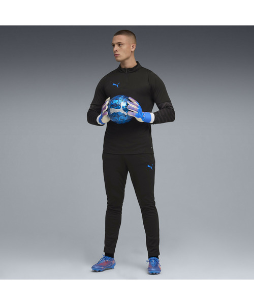 PUMA（プーマ）の「PUMA プーマ メンズ サッカー INDIVIDUALCUP クォータジップ トップ（ジャージ・メンズ・ブラック×ブルー/ブルー系その他2・XX-LARGE/X-LARGE/LARGE/SMALL/MEDIUM）」の9枚目の写真