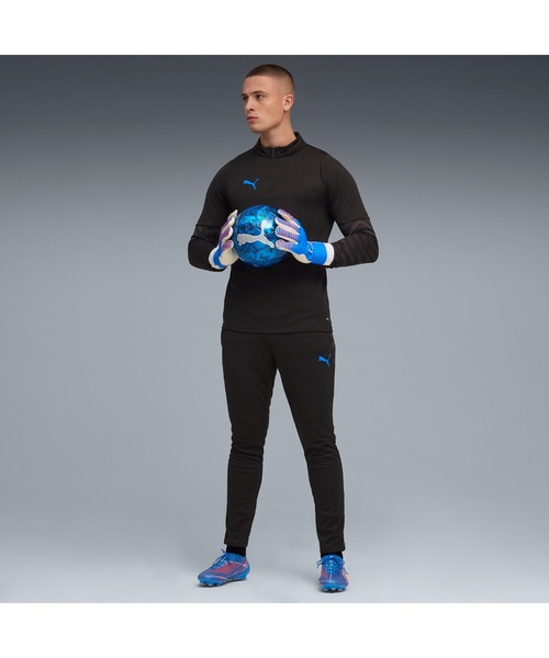 PUMA（プーマ）の「PUMA プーマ メンズ サッカー INDIVIDUALCUP クォータジップ トップ（ジャージ・メンズ・ブラック×ブルー/ブルー系その他2・XX-LARGE/X-LARGE/LARGE/SMALL/MEDIUM）」の4枚目の写真