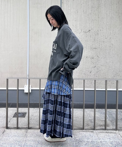 Candy Stripper（キャンディストリッパー）の「LOOK THIS PIGMENT トップス（Tシャツ/カットソー・レディース・チャコール/ナチュラル・FREE）」の22枚目の写真