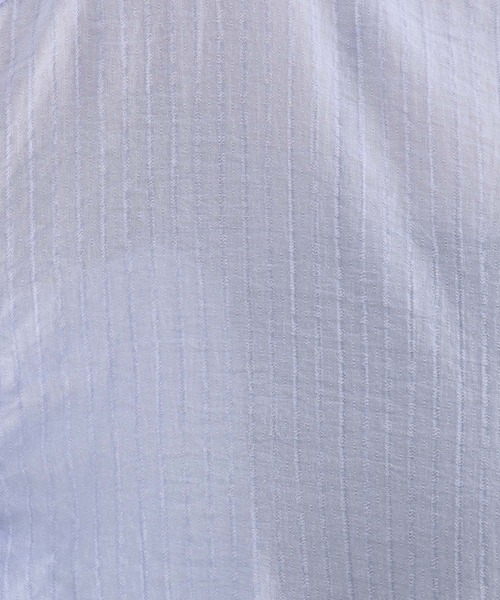 Andemiu（アンデミュウ）の「シアーストライプシャツ577728（シャツ/ブラウス・レディース・オフホワイト/ブルー/ブラック・FREE）」の6枚目の写真