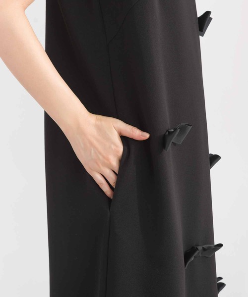 PICCIN（ピッチン）の「リボン付きジャンパースカート（ジャンパースカート・レディース・ブラック・M）」の13枚目の写真