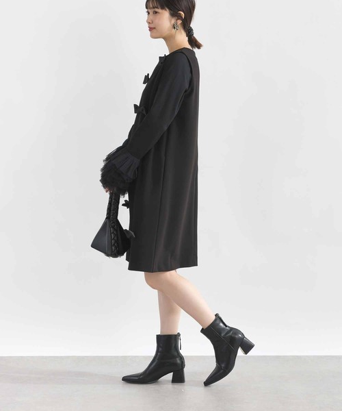 PICCIN（ピッチン）の「リボン付きジャンパースカート（ジャンパースカート・レディース・ブラック・M）」の9枚目の写真