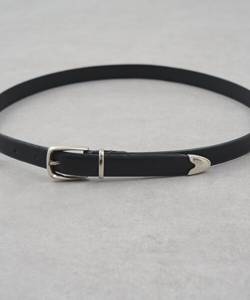 GALLARDAGALANTE（ガリャルダガランテ）の「メタルチップフェザーベルト（ベルト・レディース・ブラック/グレイッシュベージュ・FREE）」の5枚目の写真