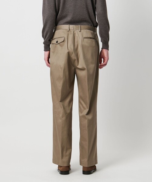 district wide 2-pleats chinos 完売商品 District＞2プリーツ ワイド チノパンツ 【公式通販】