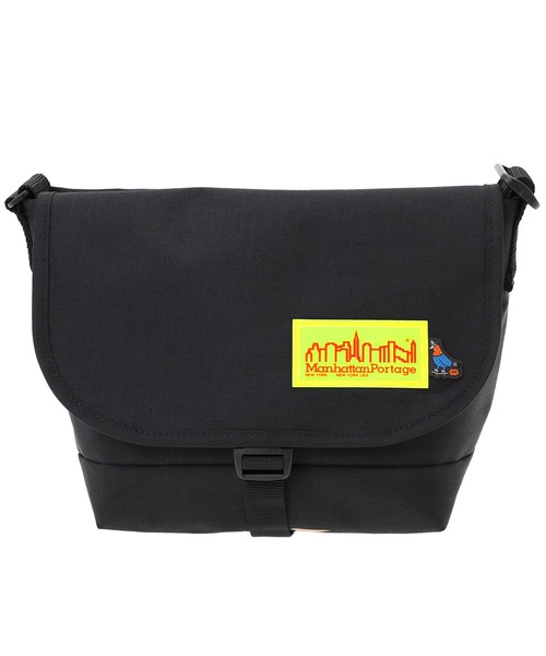 Manhattan Portage(マンハッタンポーテージ)の「NYLON MESSENGER BAG JR (SM) BP W/DIV LVL TMP(メッセンジャーバッグ・メンズ・ブラック・SMALL)」の14枚目の写真