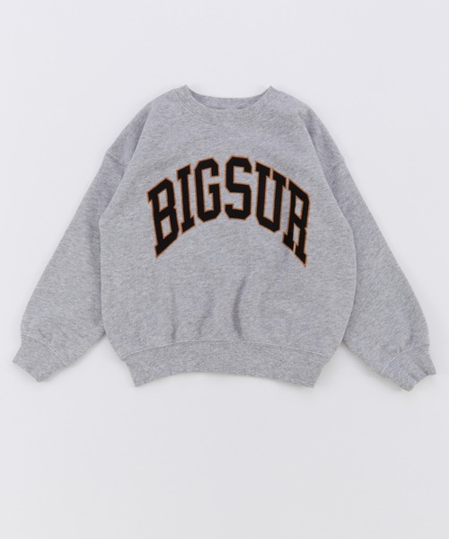 Ocean&Ground（オーシャン&グラウンド）の「ｶﾚｯｼﾞﾛｺﾞｽｳｪｯﾄ（スウェット・キッズ・チャコール/ブルー系その他/ライトグレー/イエロー・110/100/90/80/140/130/120）」の2枚目の写真