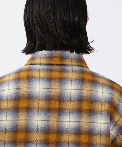 PENDLETON（ペンドルトン）の「【PENDLETON(ペンドルトン)】中綿キルトCPOジャケット（ブルゾン・メンズ・キャメル/チャコールグレー・MEDIUM/LARGE）」の12枚目の写真
