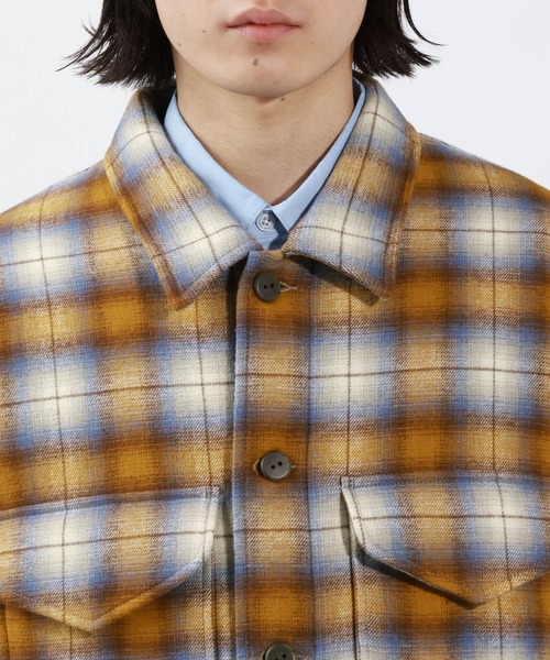 PENDLETON（ペンドルトン）の「【PENDLETON(ペンドルトン)】中綿キルトCPOジャケット（ブルゾン・メンズ・キャメル/チャコールグレー・MEDIUM/LARGE）」の13枚目の写真